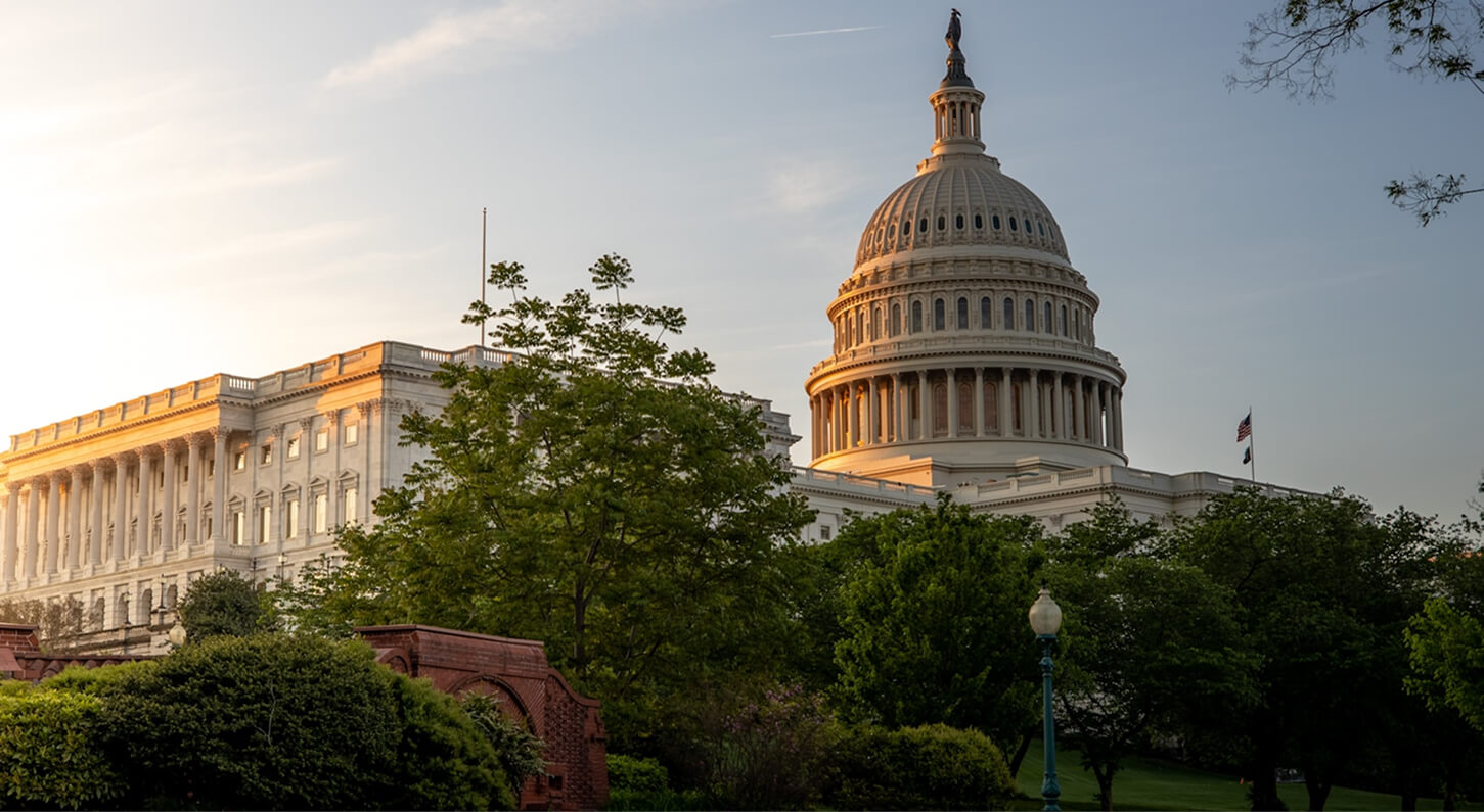Government building representing policy and program change